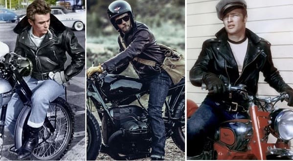 アメリカンバイクの服装の画像