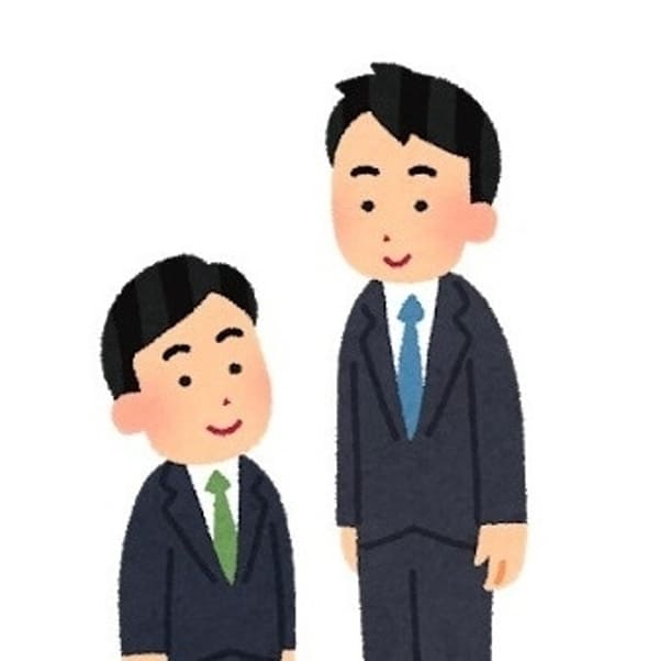 身長差のイラスト