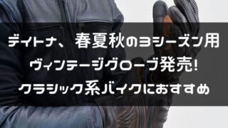 デイトナのヴィンテージグローブ紹介ページタイトル画像