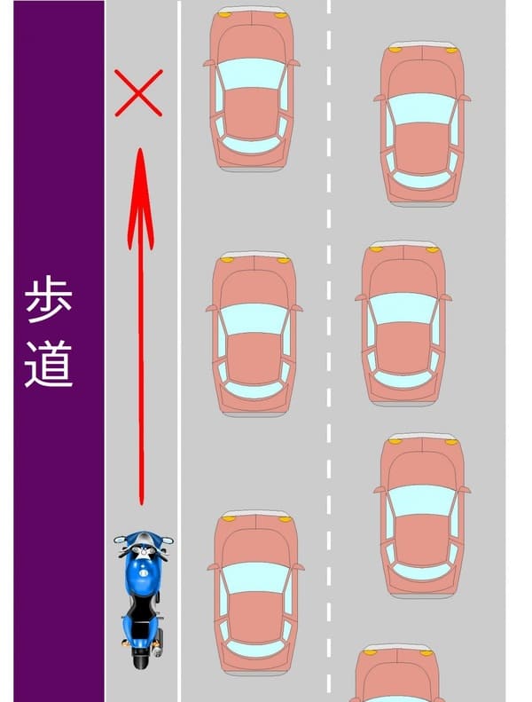 すり抜け説明の画像