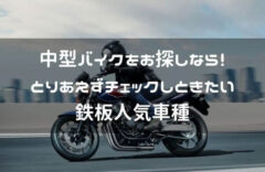 中型バイクの鉄板人気車種紹介ページタイトル画像
