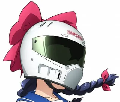 シンプソンヘルメットを被るキャラクターの画像