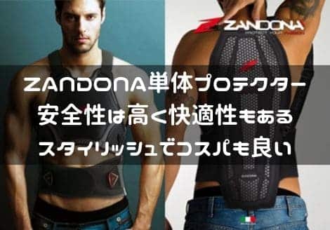 ZANDONA単体プロテクター紹介ページタイトル画像